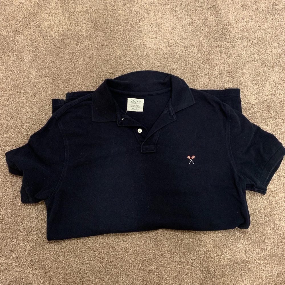 J. Crew Lacrosse Stick Embroidered Polo